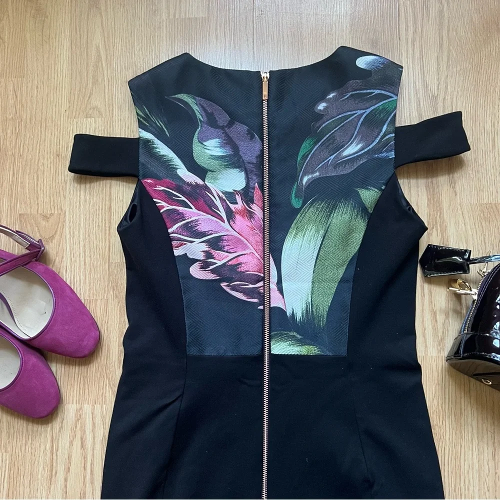 Ted Baker Eden cold-shoulder bodycon dress - Picture 8 of 9